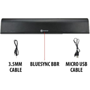 Gogroove Bluesync BBR Barre de Son Bluetooth et Aux Audio Noir GGBSBBR100BKEW - Simple Boutique