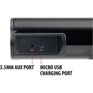 Gogroove Bluesync BBR Barre de Son Bluetooth et Aux Audio Noir GGBSBBR100BKEW - Simple Boutique