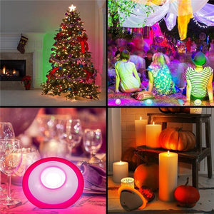 Gogroove Lumière d'Ambiance à Projection de Couleurs réglable avec Ampoule LED Multicolore ENMBCST10 - Simple Boutique
