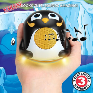 Gogroove Penguin Jr Lumière de Nuit DEL et Haut-Parleur Noir GGGPJR0100PEUS - Simple Boutique