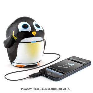 Gogroove Sonaverse Haut-Parleurs Pour Enfants Rechargeables Pingouin Noir GG-PAL-PENGUIN - Simple Boutique