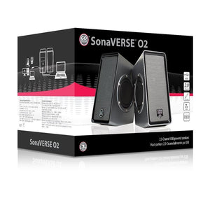 Gogroove Sonaverse O2 Haut-Parleurs USB pour Ordinateur avec Entrée Aux Gris GGSVO20100GYUS - Simple Boutique