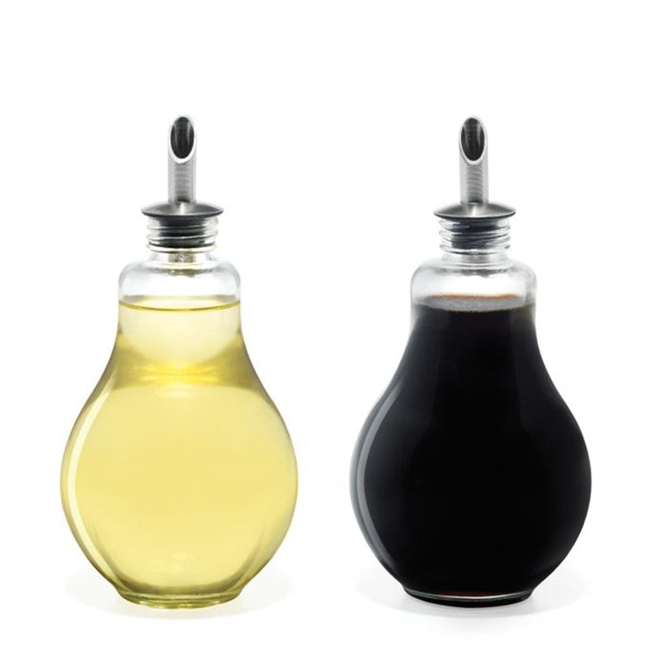 Gourmet - Ensemble de 2 Bouteilles pour Huile et Vinaigre, Capacité de 280ml, Fabriqué en Verre - Simple Boutique