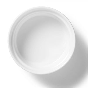 Gourmet - Ensemble de 4 Ramequins en Porcelaine, 3.6" x 1.6", Vont au Four, Blanc - Simple Boutique