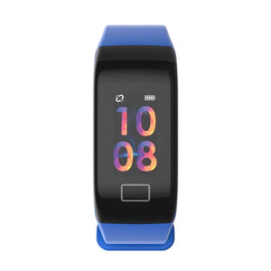 HEALTHme Montre Intelligente avec Moniteur Activité Bluetooth Android IOS Bleu - Simple Boutique