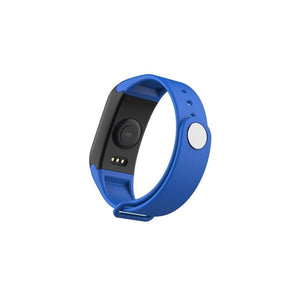 HEALTHme Montre Intelligente avec Moniteur Activité Bluetooth Android IOS Bleu - Simple Boutique