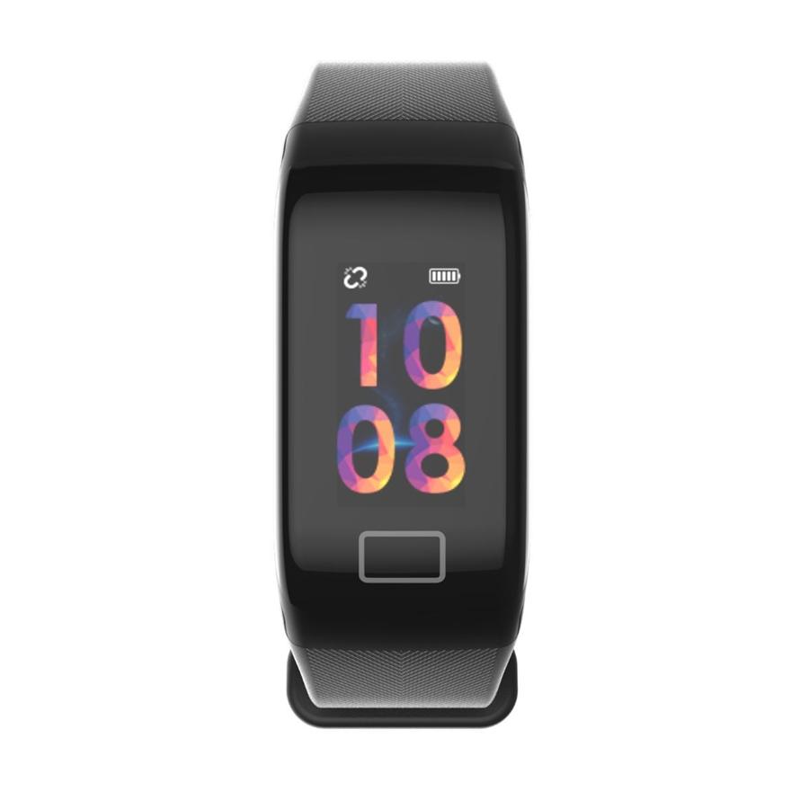 HEALTHme Montre Intelligente avec Moniteur Activité Bluetooth Android IOS Noir - Simple Boutique