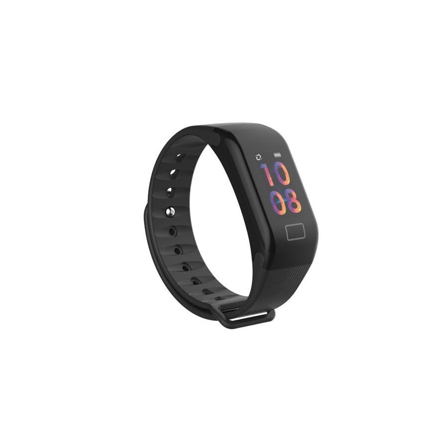 HEALTHme Montre Intelligente avec Moniteur Activité Bluetooth Android IOS Noir - Simple Boutique
