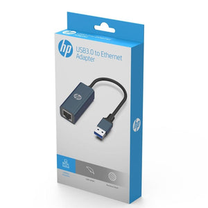 HP - Adaptateur Ethernet USB 3.0 à 10/100/1000Mbps RJ45 LAN Filaire, Noir - Simple Boutique