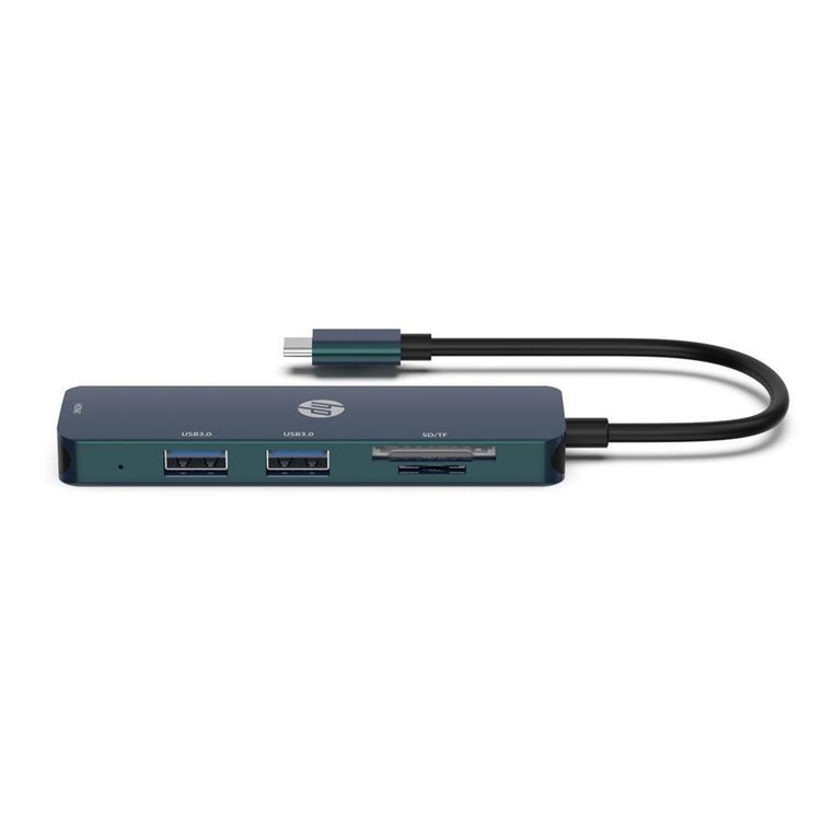HP - Adaptateur USB A 3.1 Mâle vers USB A Femelle 3.0, HDMI femelle 4k, avec Lecteur de Carte SD/TF, Noir - Simple Boutique
