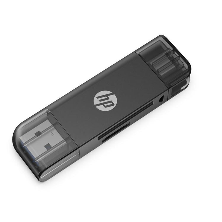 HP - Adaptateur USB A 3.1 vers USB C avec lecteur de carte SD / TF, Noir - Simple Boutique