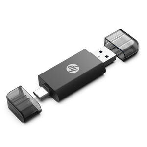 HP - Adaptateur USB A 3.1 vers USB C avec lecteur de carte SD / TF, Noir - Simple Boutique