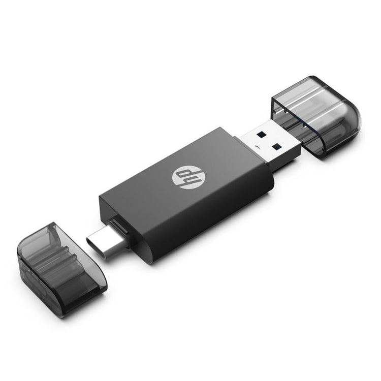HP - Adaptateur USB A 3.1 vers USB C avec lecteur de carte SD / TF, Noir - Simple Boutique