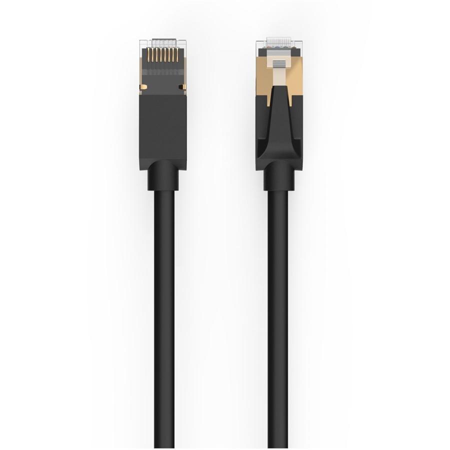 HP - Câble réseau Ethernet Cat8 F/FTP, 600MHz, 40Gbps, RJ45, Longeur de 3 Mètre, Noir - Simple Boutique