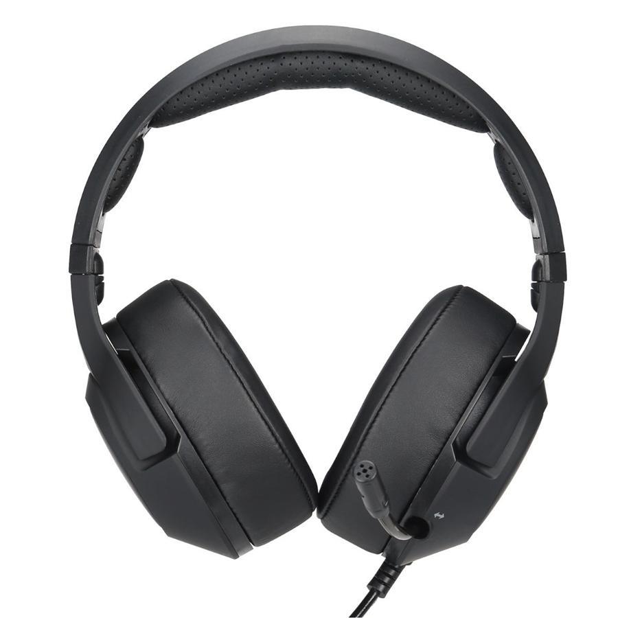 HP - Casque de Jeu Filaire 7.1 Surround avec Microphone et Rétro-Éclairage, Câble de 2.2 Mètres, Noir - Simple Boutique