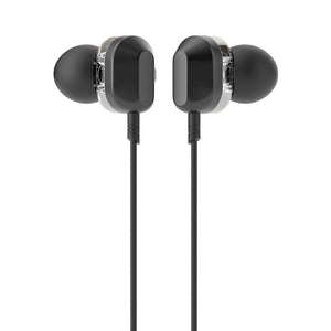 HP - Écouteurs Stéréo Intra-Auriculaire avec Contrôle du Volume et Microphone, Noir - Simple Boutique