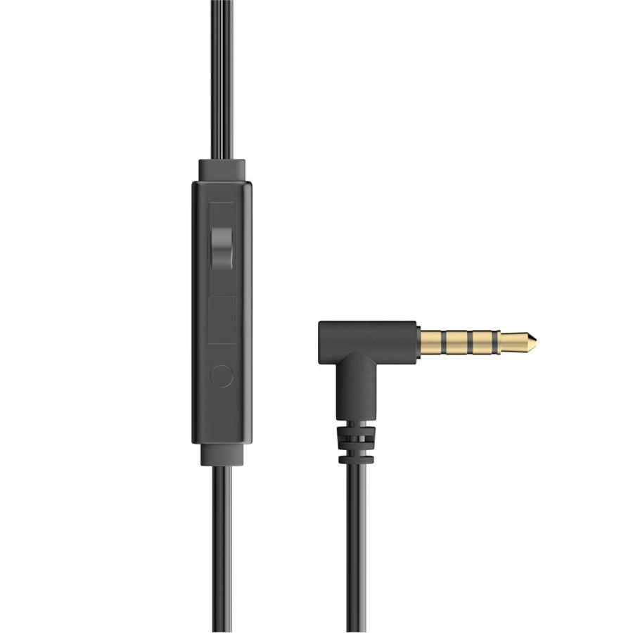 HP - Écouteurs de Jeu Stéréo Intra-Auriculaire avec Contrôle du Volume et Microphone Amovible, Noir - Simple Boutique