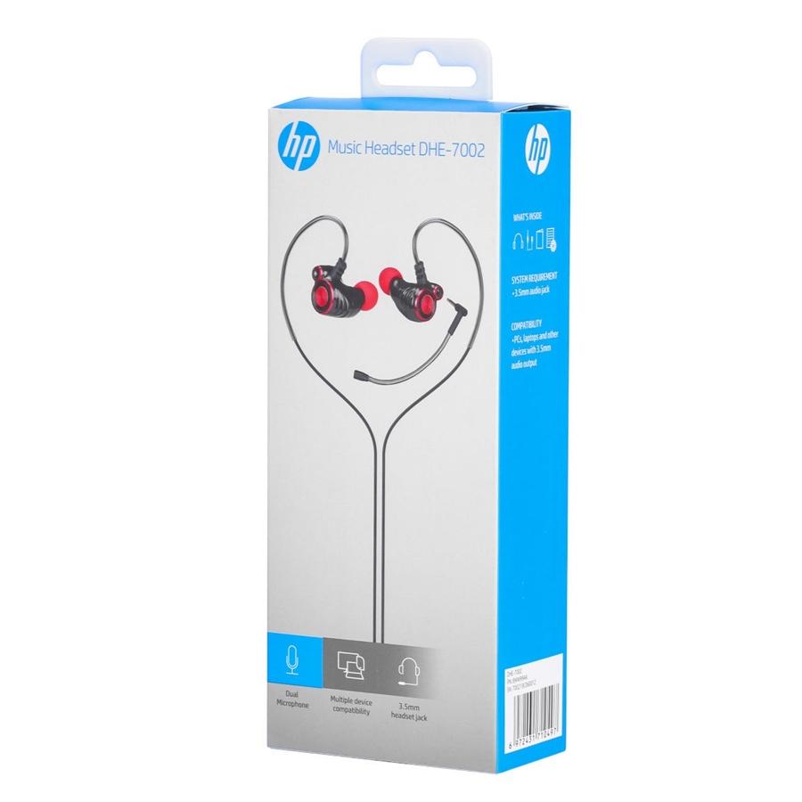 HP - Écouteurs de Jeu Stéréo Intra-Auriculaire avec Contrôle du Volume et Microphone Amovible, Noir - Simple Boutique