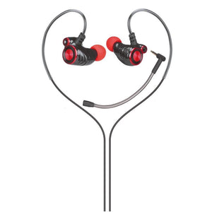 HP - Écouteurs de Jeu Stéréo Intra-Auriculaire avec Contrôle du Volume et Microphone Amovible, Noir - Simple Boutique
