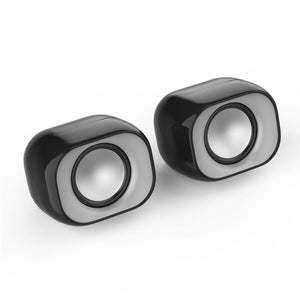 HP - Haut-Parleurs Stéréo pour Ordinateur avec Prise 3.5 mm et Alimentation USB, Noir - Simple Boutique