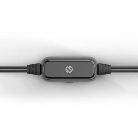 HP - Haut-Parleurs Stéréo pour Ordinateur avec Prise 3.5 mm et Alimentation USB, Noir