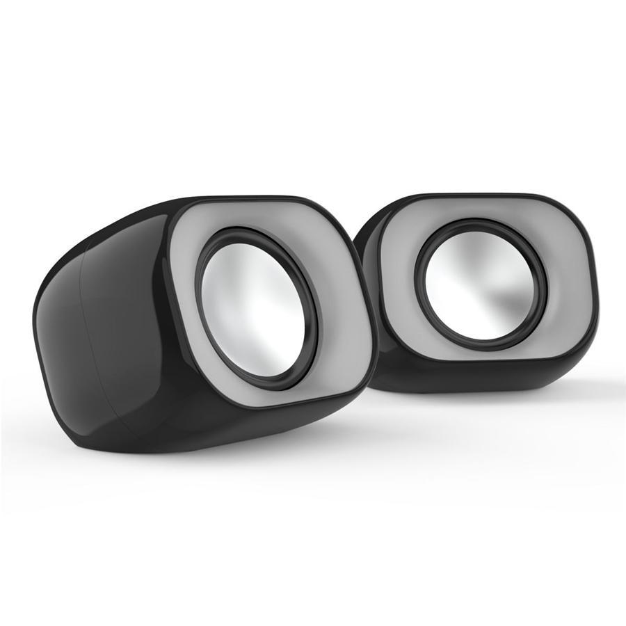 HP - Haut-Parleurs Stéréo pour Ordinateur avec Prise 3.5 mm et Alimentation USB, Noir - Simple Boutique