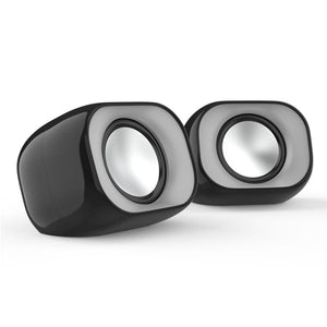 HP - Haut-Parleurs Stéréo pour Ordinateur avec Prise 3.5 mm et Alimentation USB, Noir - Simple Boutique