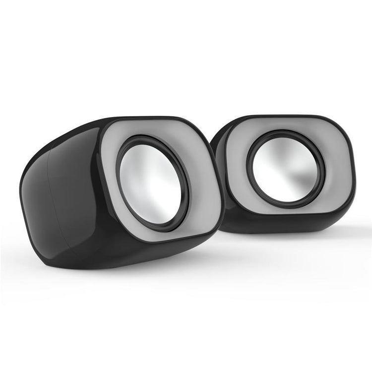 HP - Haut-Parleurs Stéréo pour Ordinateur avec Prise 3.5 mm et Alimentation USB, Noir - Simple Boutique