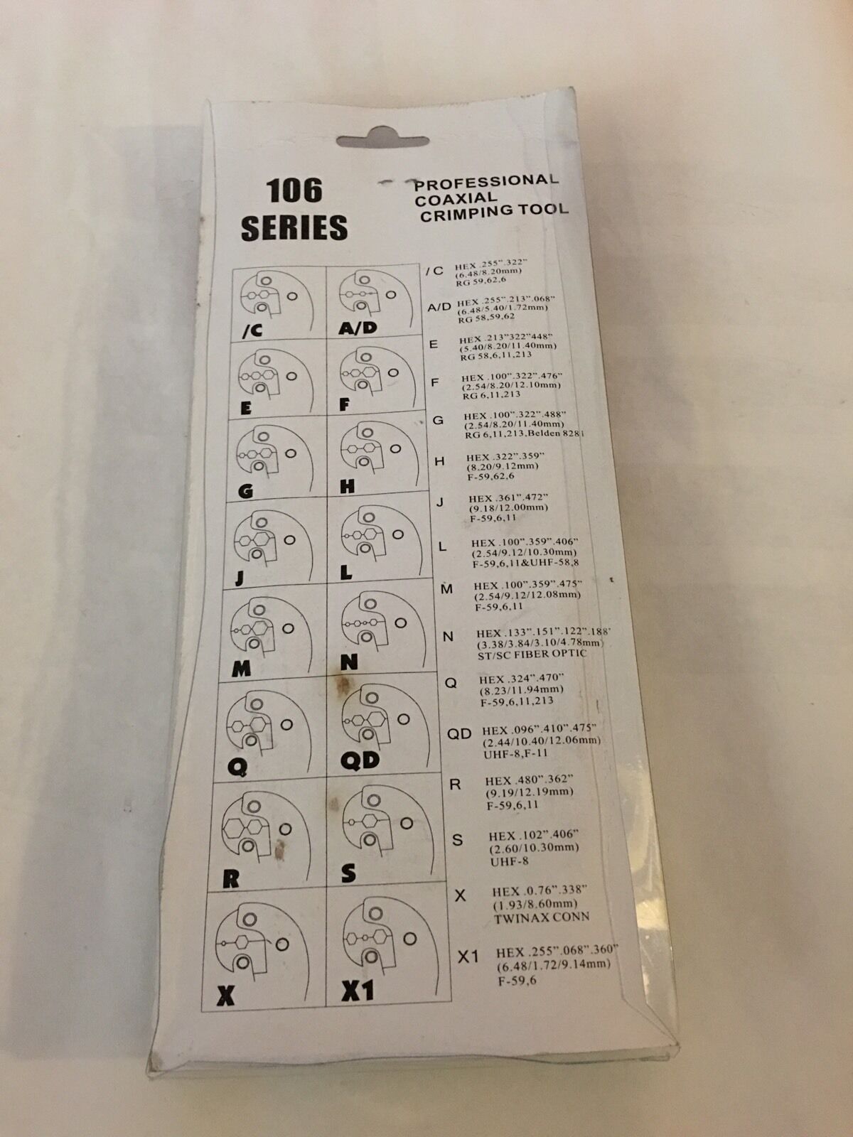 HV Tools HV-106 Outil à sertir professionnel pour câble RG59 et RG6 - Simple Boutique