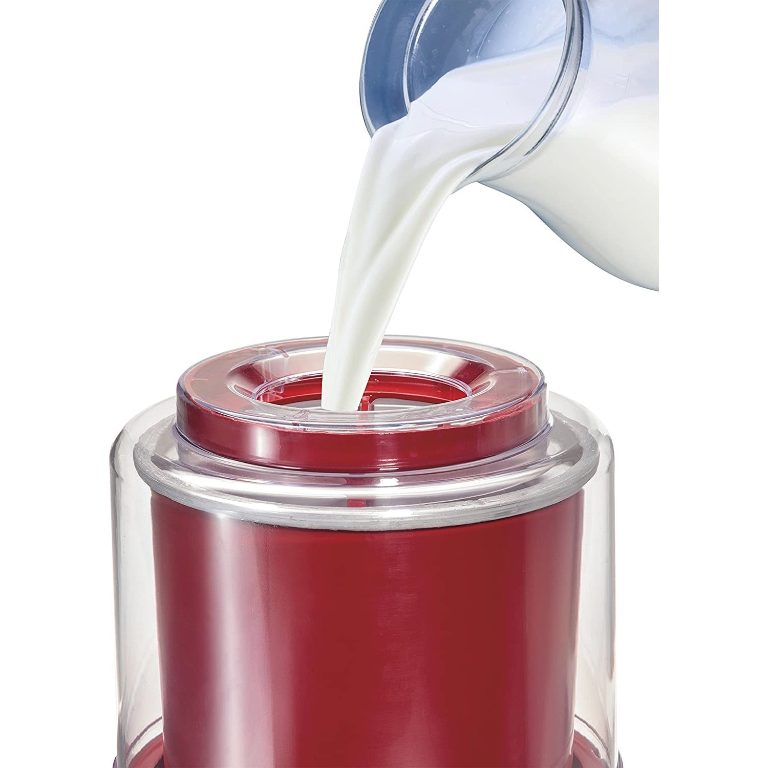 Hamilton Beach - Machine à Crème Glacé, Capacité de 1.5 Litre, Rouge - Simple Boutique