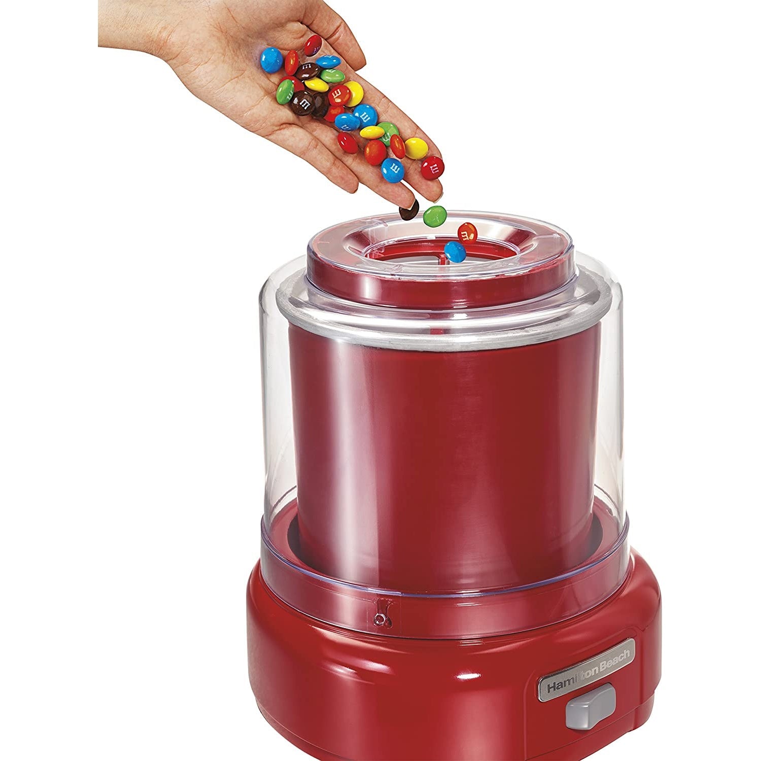 Hamilton Beach - Machine à Crème Glacé, Capacité de 1.5 Litre, Rouge - Simple Boutique