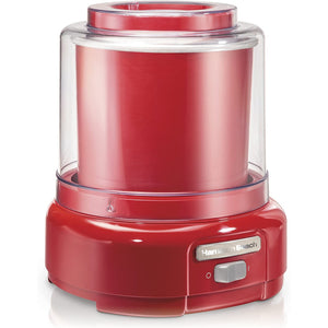 Hamilton Beach - Machine à Crème Glacé, Capacité de 1.5 Litre, Rouge - Simple Boutique