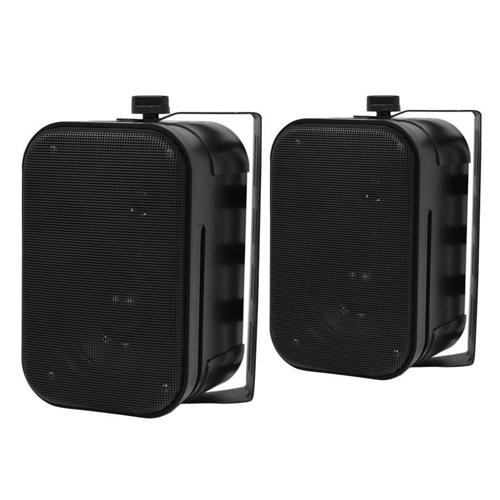 Haut-parleurs (2) Intérieur/Extérieur 2 voies 3.5" support mural - Simple Boutique