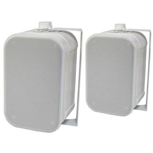 Haut-parleurs (2) Intérieur/Extérieur 2 voies 3.5" support mural - Simple Boutique