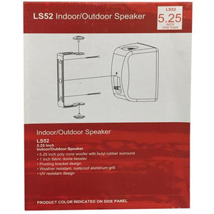 Haut-parleurs (2) Intérieur/Extérieur 5.25" (100W) support mural - Simple Boutique