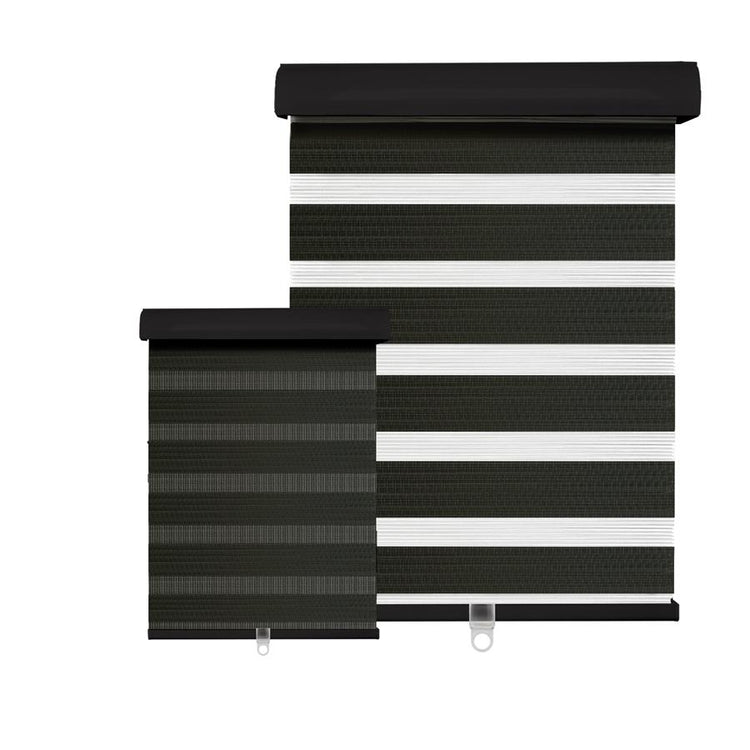 Hauz 3384WDCOFCD - Store de Fenêtre à Toile Alternée 33'' X 84'', Sans Cordon, Grain de Bois Chêne Foncé - Simple Boutique