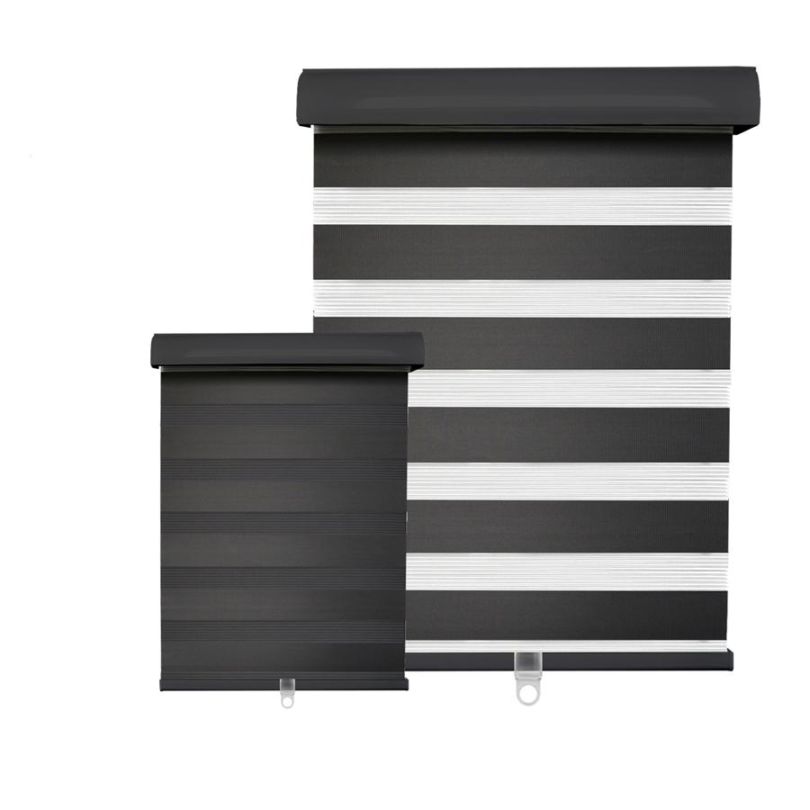 Hauz 4084BLKCD - Store de Fenêtre à Toile Alternée 40'' X 84'', Sans Cordon, Noir - Simple Boutique