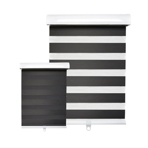 Hauz 6484BLKCD - Store de Fenêtre à Toile Alternée 64'' X 84'', Sans Cordon, Noir - Simple Boutique