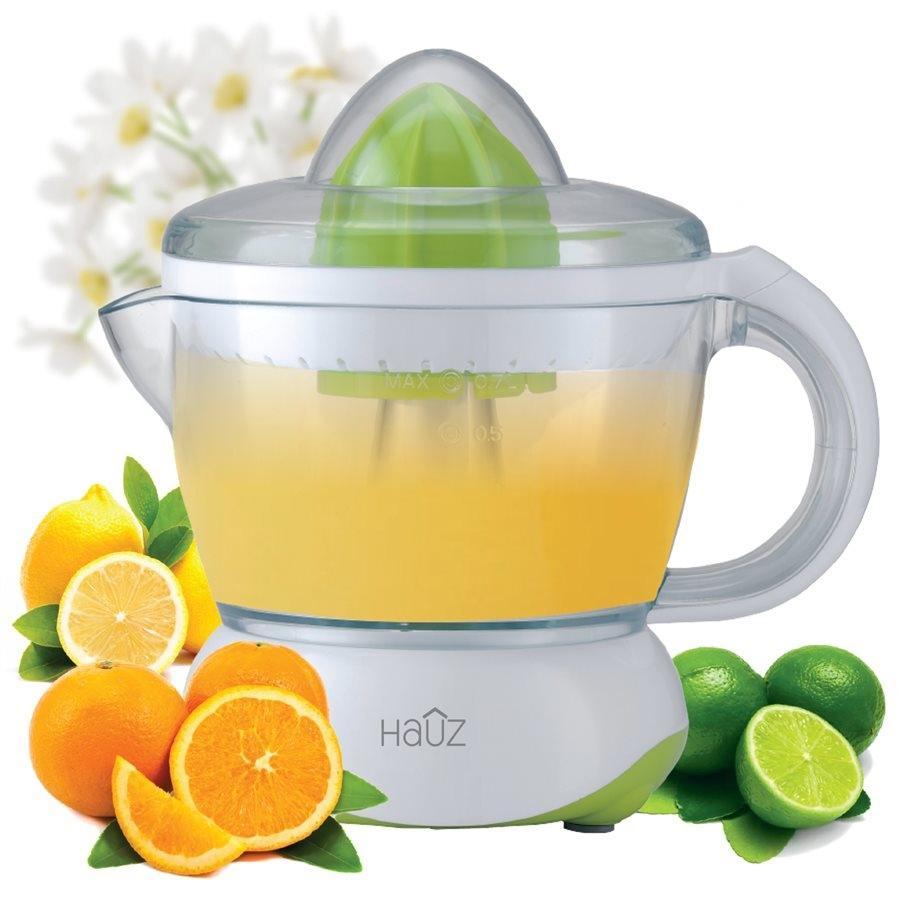 Hauz ACJ418 - Presse-Agrumes Électrique, 700ml, Léger et Compact, Blanc - Simple Boutique