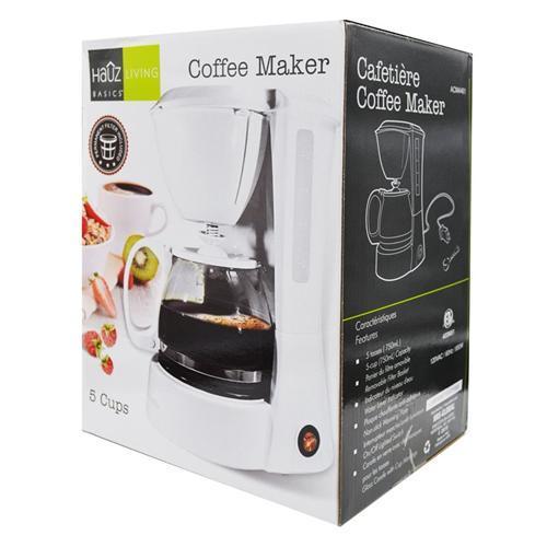 Hauz ACM4461 Cafetière 5 Tasses 750Ml Blanc - Simple Boutique