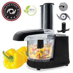 Hauz AFP131 - Mini Robot Culinaire 1.5 Tasses avec Lame en Acier Inoxydable, Noir - Simple Boutique