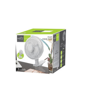Hauz CF1-6 - Ventilateur de Bureau avec Pince de 6 Pouce, Blanc - Simple Boutique