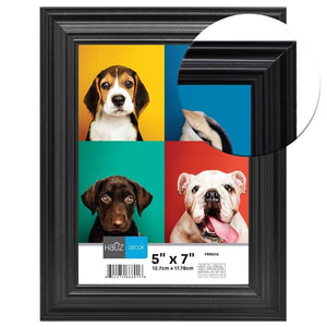 Hauz FRM016 Cadre pour Photo 5X7'', Noir - Simple Boutique