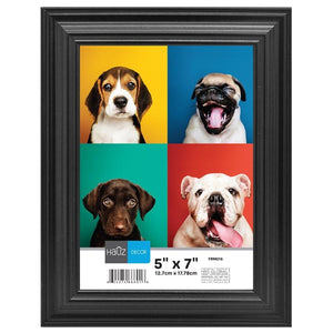 Hauz FRM016 Cadre pour Photo 5X7'', Noir - Simple Boutique