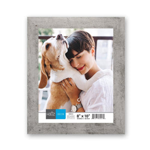 Hauz FRM0172 - 8x10 Cadre de Photo Texture Marbre Gris - Simple Boutique