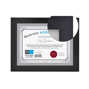 Hauz FRM0219 - 8.5x11 Cadre de Photo ou Document Noir - Simple Boutique