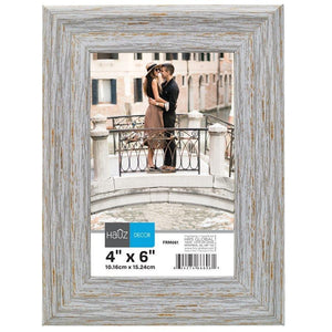 Hauz FRM061 Cadre pour Photo 4X6'', Gris - Simple Boutique