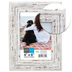 Hauz FRM092 Cadre pour Photo 4X6'', Blanc - Simple Boutique