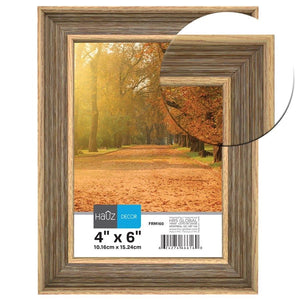 Hauz FRM160 Cadre pour Photo 4X6'', Marron - Simple Boutique