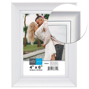 Hauz FRM290 Cadre pour Photo 4X6'', Blanc - Simple Boutique